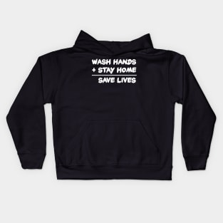 Social Distance - Wash Hands Stay Home Save Lives Math Kids Hoodie